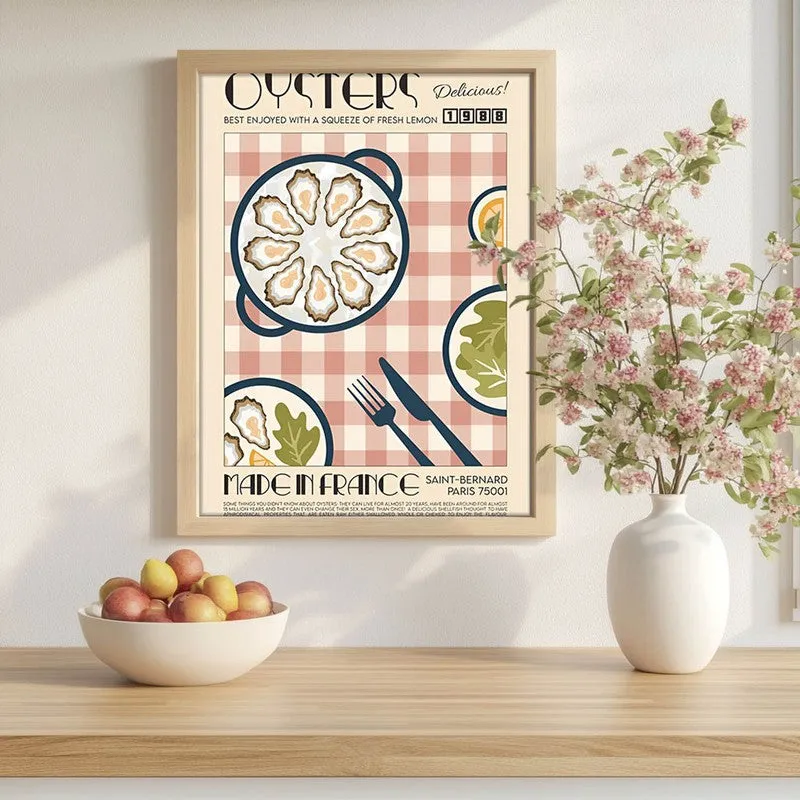 Dine Divine Archival Canvas Wall Art - Brown media 1