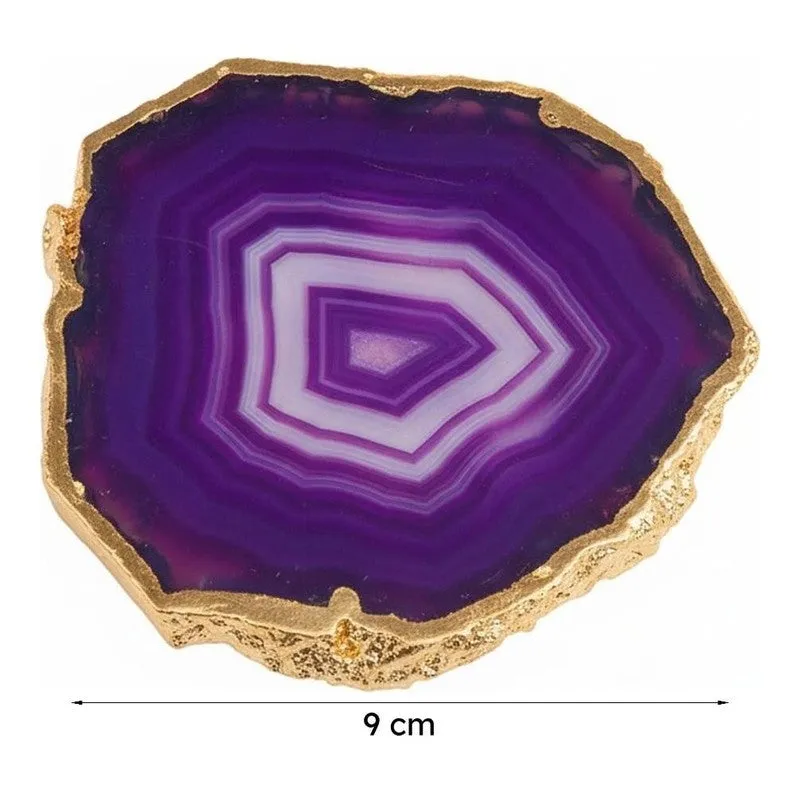 Vita Agate Coaster With Napkin Ring - Eight Piece Set media 7
