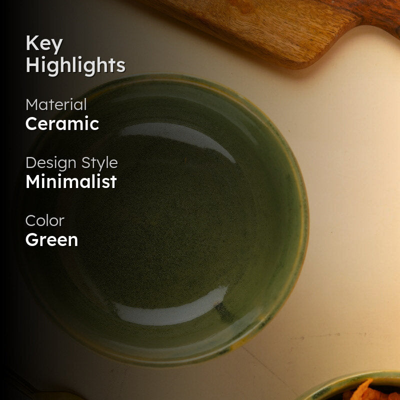 Goma Serving Bowl (300 ML) - Green media 2