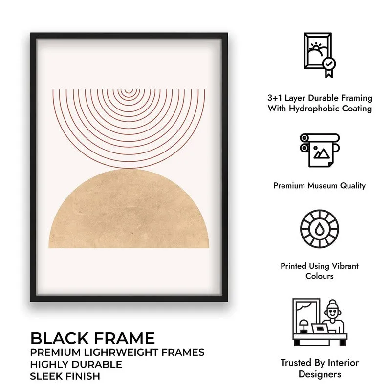 Bohemian Tranquility Canvas Wall Painting With Black Frame media 8