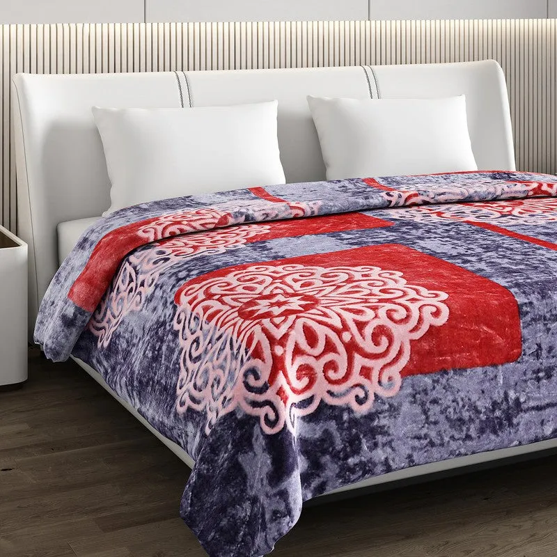 Monte Carlo Crimson Harmony Blanket - 600 GSM media 4