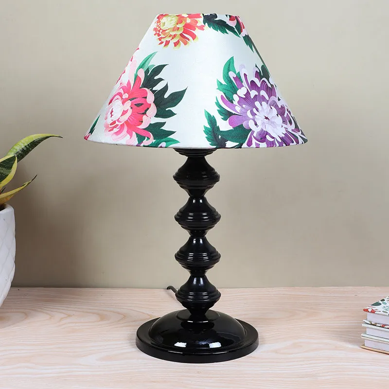 Miyabi Knot Printed Metal Table Lamp - Multicolor media 2