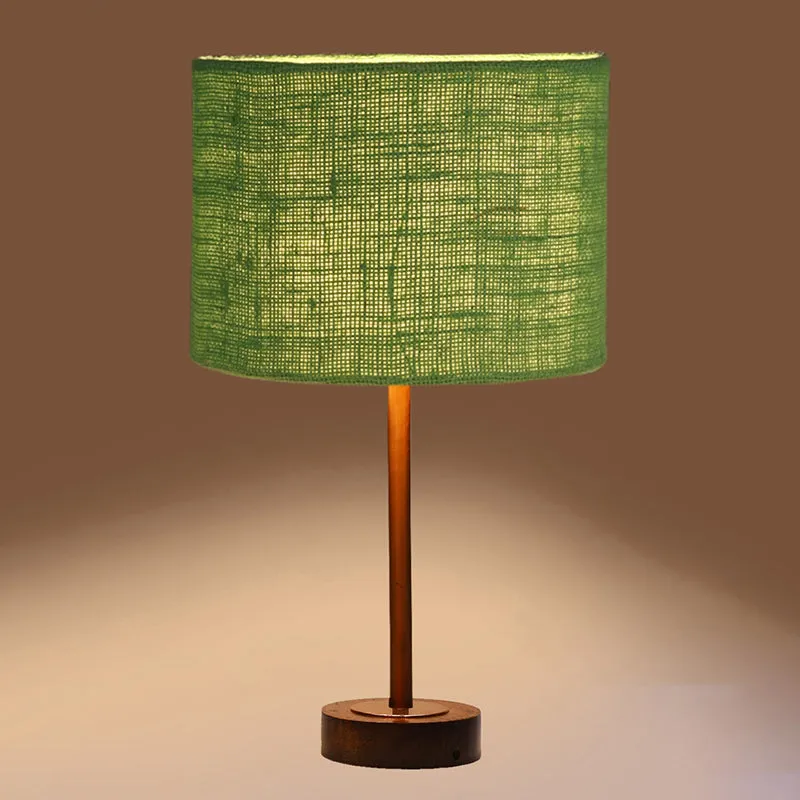 Sienna I Rodin Wooden Table Lamp - Green,Copper,Brown media 6