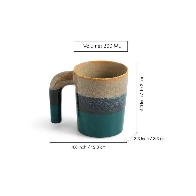 Two Toned Ceramic Coffee Mug (300 Ml Each) - Set Of Two media 7
