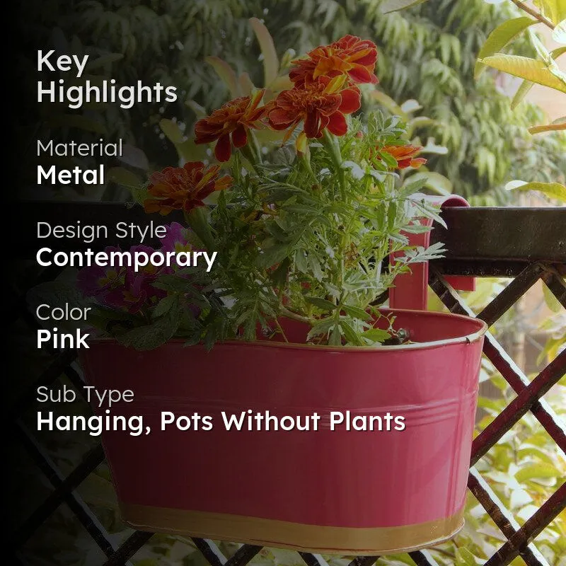 Norva Hanging Planter (Pink) - Set Of Three media 2