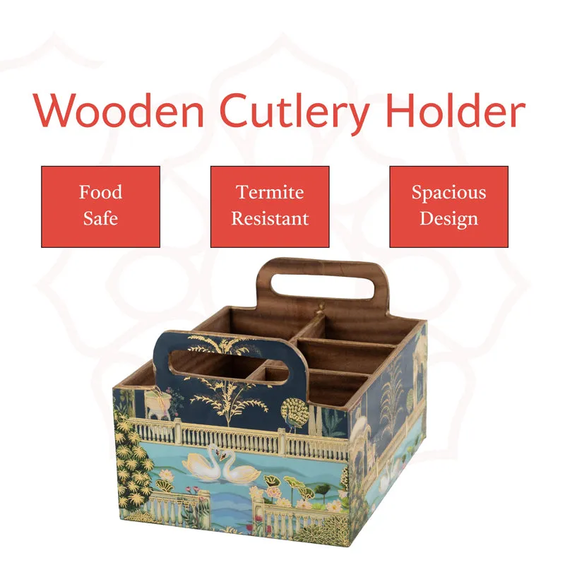 Rajhans Wooden Cutlry Stand media 4