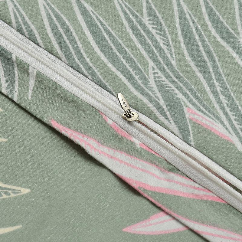 Pastel Fronds Cotton Duvet Cover - 210 TC media 4