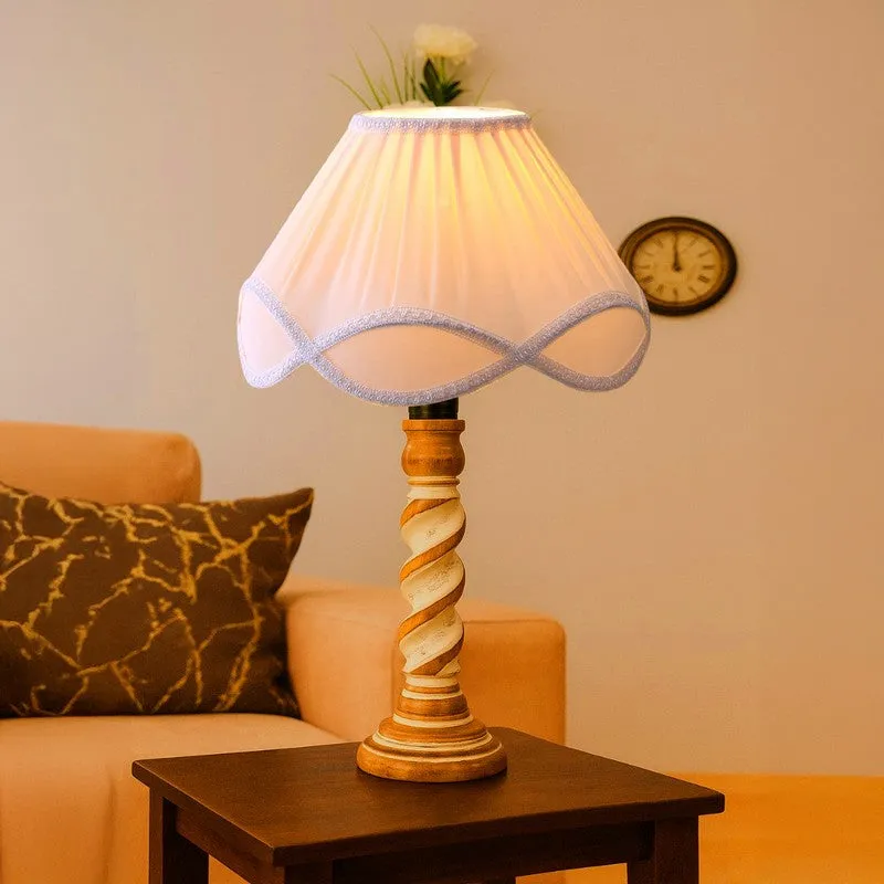 Modera Mylo Wooden Table Lamp - White media 3