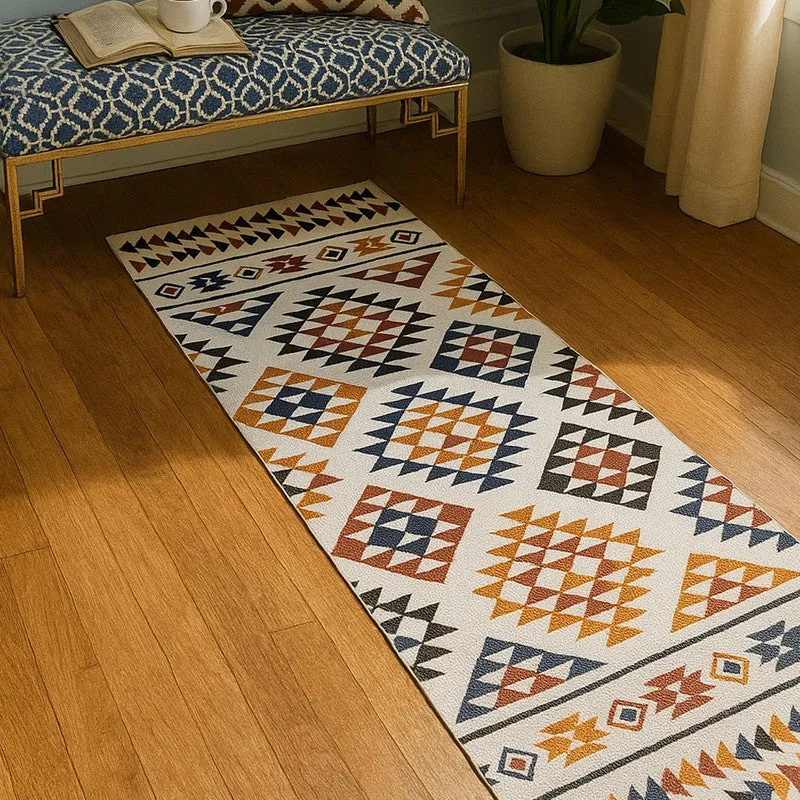 Boho Tribal Patter Cotton Runner Rug media 3