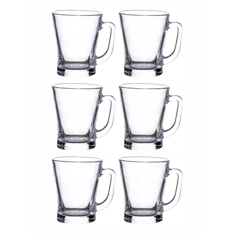 Elisabetho Glass Tea Cup (230 mL Each) - Set of Six media 4