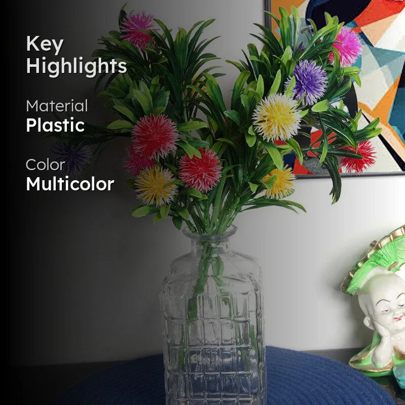 Faux Morca Flower Bunch (Multicolor) - Set Of Two media 2