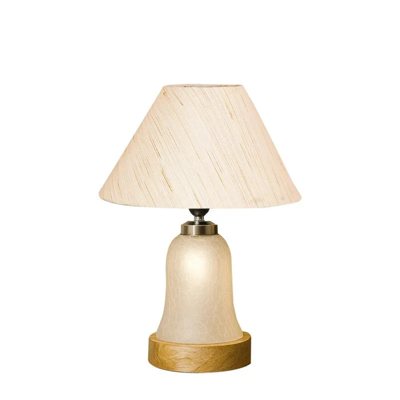 Zoravelle Wooden Table Lamp - Ivory,Brown media 5