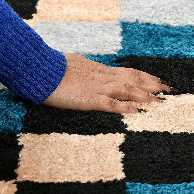 Checkers Microfiber Bath Mat - Multicolor media 3
