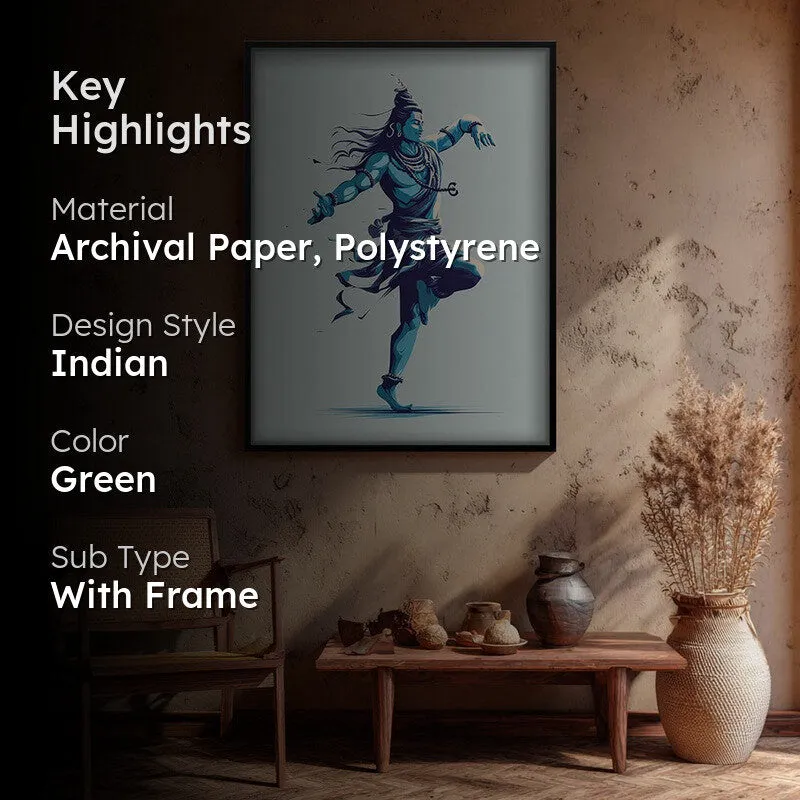 Shiva Tandava Divine Archival Paper Wall Art media 2