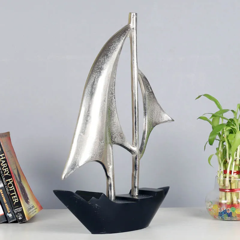 Travel By Boat Aluminium Showpiece media 1