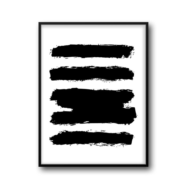 Doodle In Ink Framed Canvas Wall Painting media 6