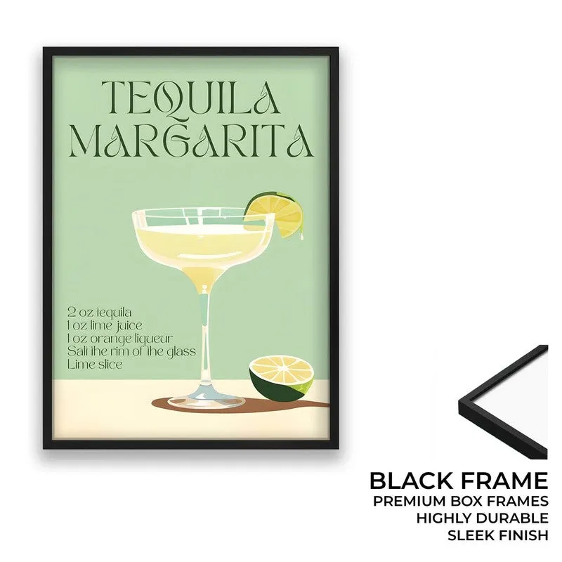 Tequila Margarita Archival Canvas Wall Art - Black media 8