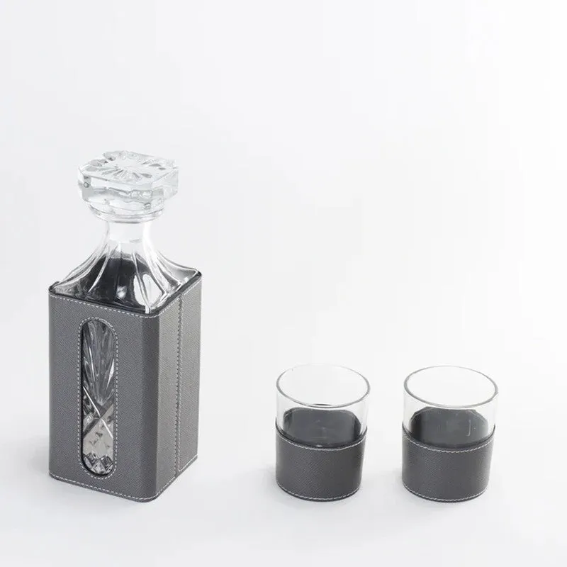 Barrel Craft Glass Decanter - Three Piece Set media 5