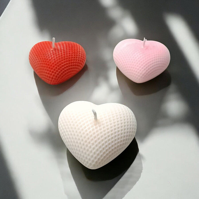 Tender Heart Rose Scented Soy Wax Candle - Set Of Three media 3