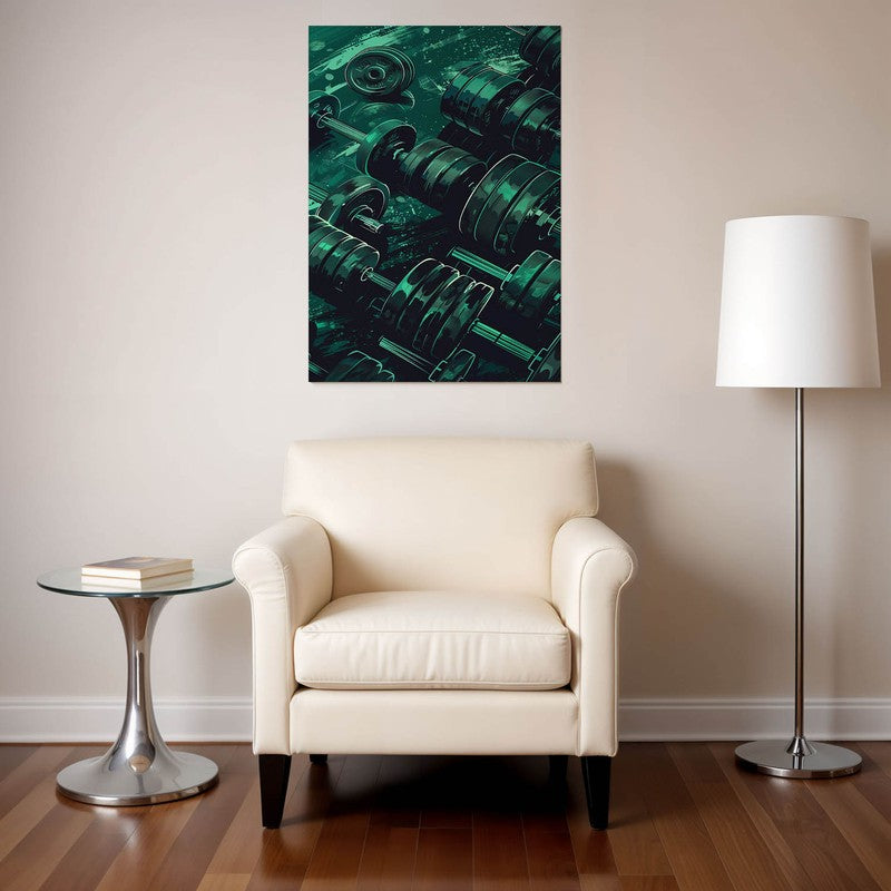 Neon Strength Wall Poster
