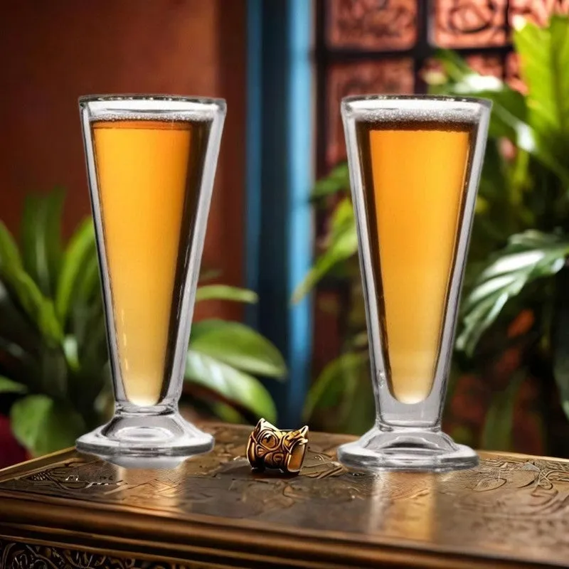 Crystal Shine Flute Beer Glass(200mL) - Set Of Two media 1