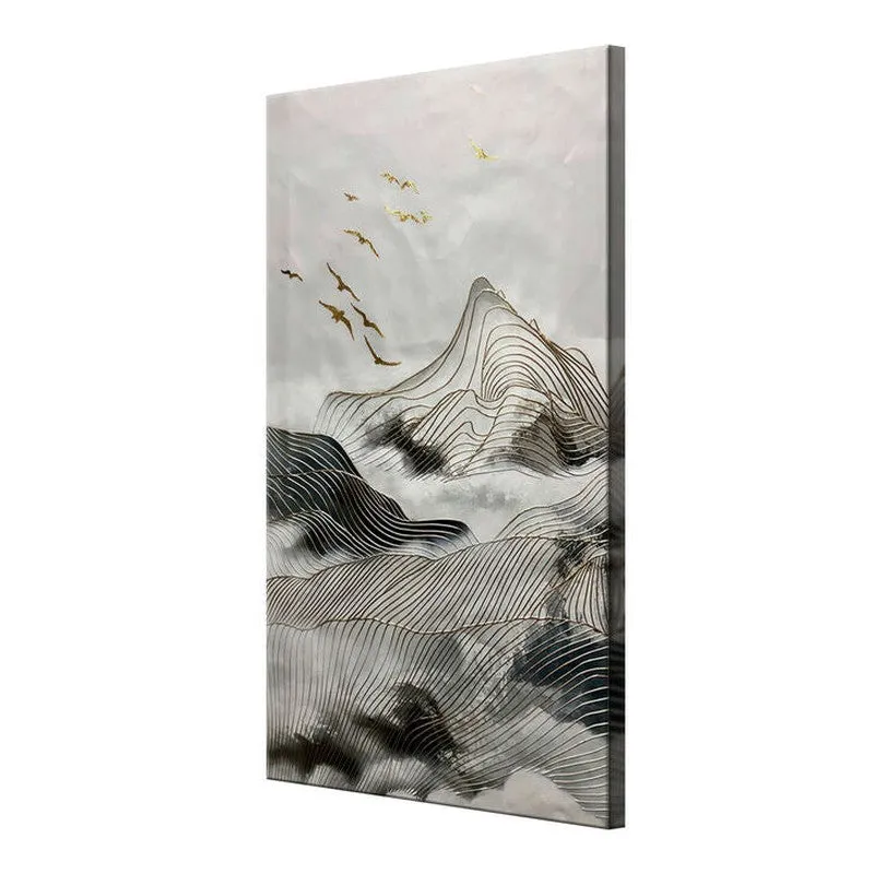 Abstract Mountain Range Wall Painting media 5