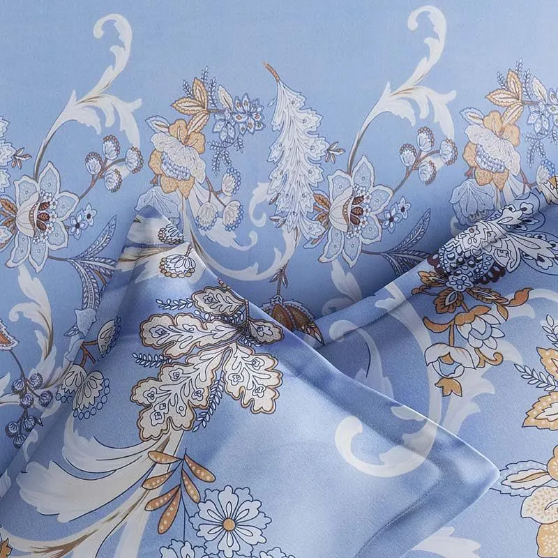 Meadow Bell Floral Microfiber Bedsheet - 220 GSM media 3