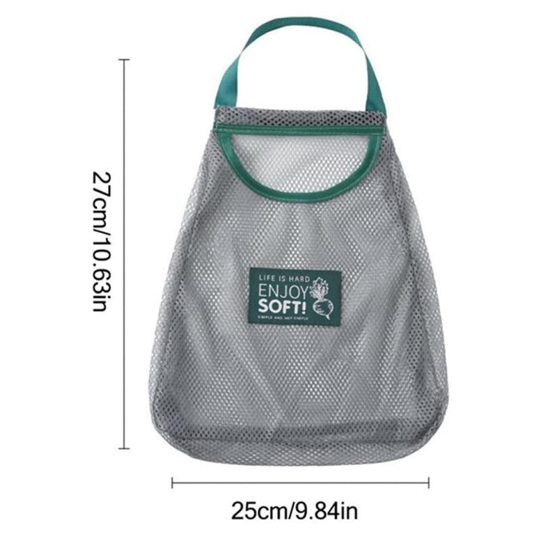 Eco-Friendly Green Mesh Kitchen Storage Bag media 6
