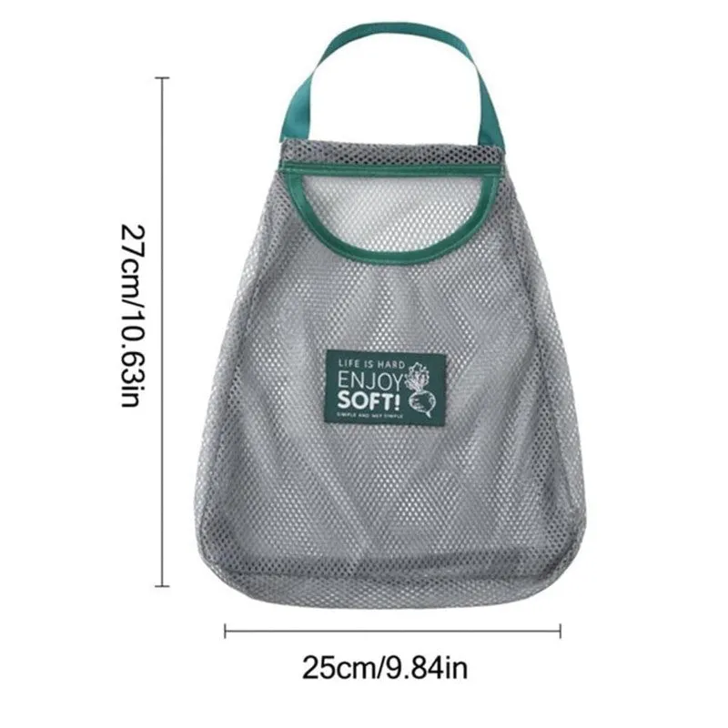 Eco-Friendly Green Mesh Kitchen Storage Bag media 6