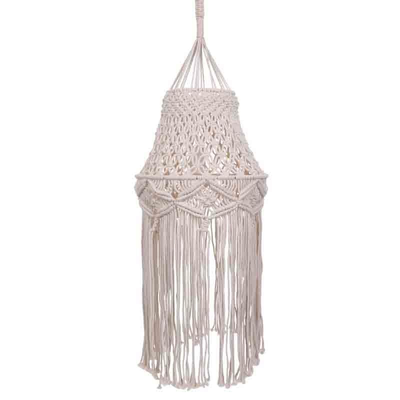 Sofia Macrame Cotton Ceiling Lamp media 4