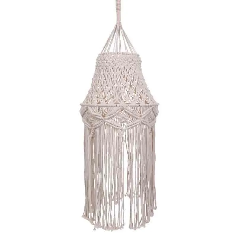 Sofia Macrame Cotton Ceiling Lamp media 4
