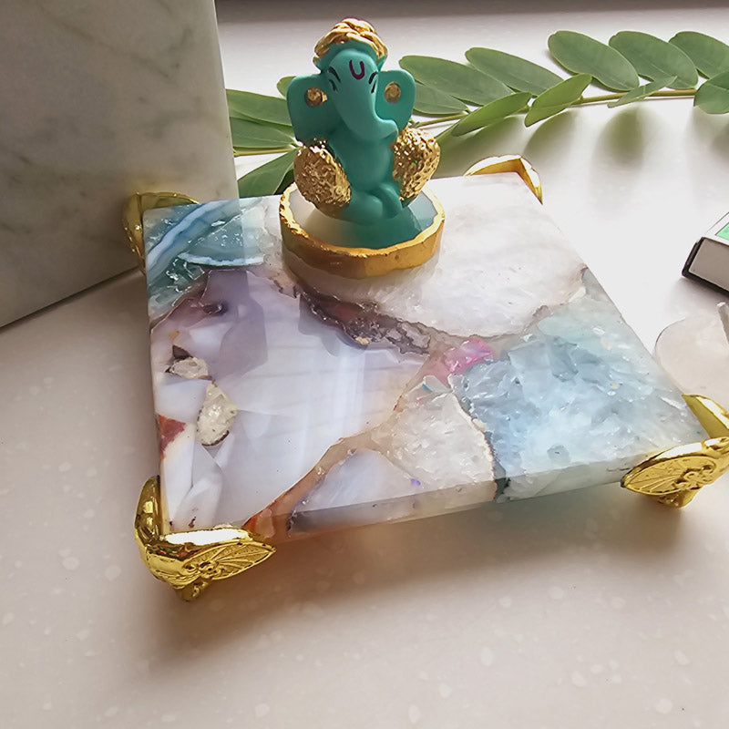Athviya Green Ganesha Agate Gift Box
