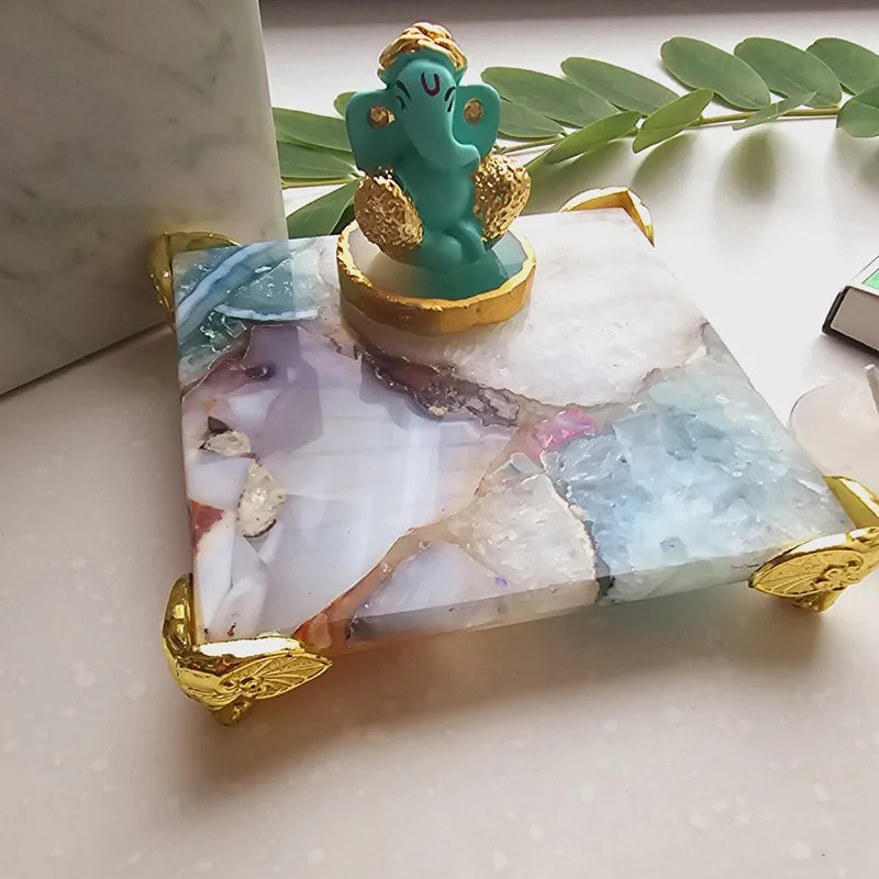 Athviya Green Ganesha Agate Gift Box media 1