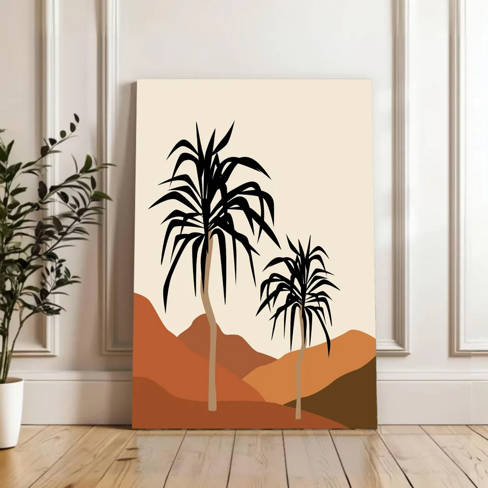 Ethereal Sand Cotton Canvas Wall Painting media 4