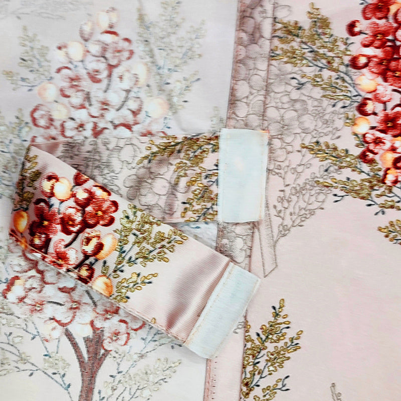 Olivia Floral Artificial Silk Curtain media 3