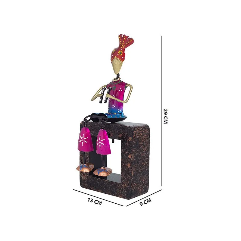 Musician Figurine Decorative Showpiece - Pink,Red media 7