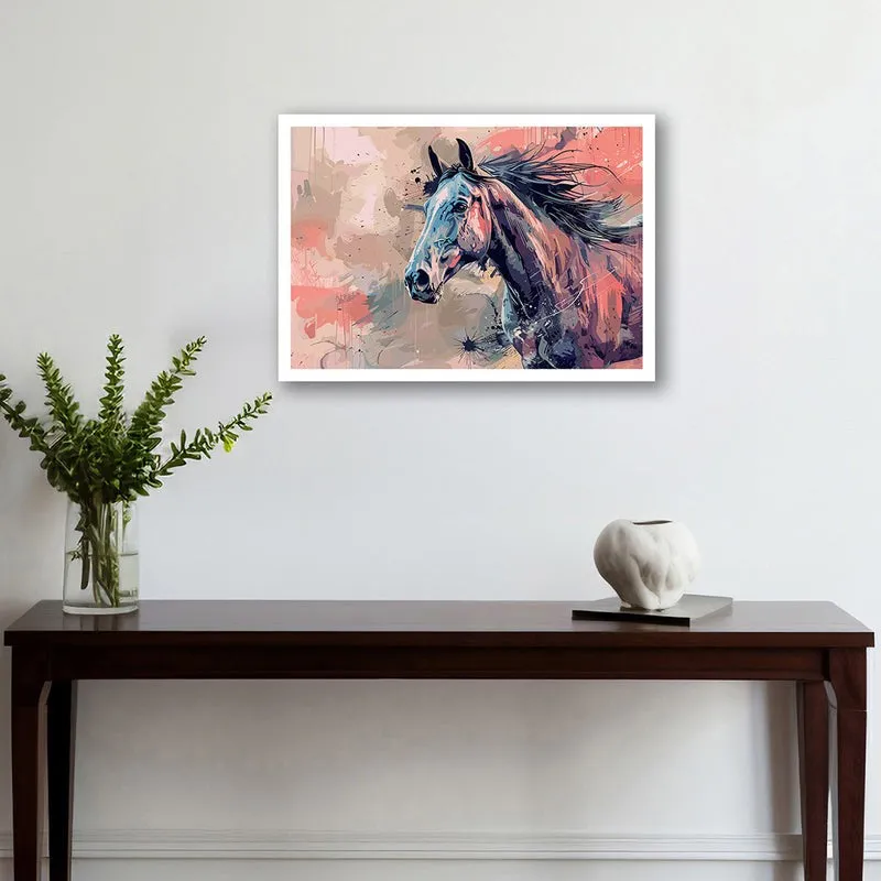 Colorful Mane Wall Art with White Frame media 3