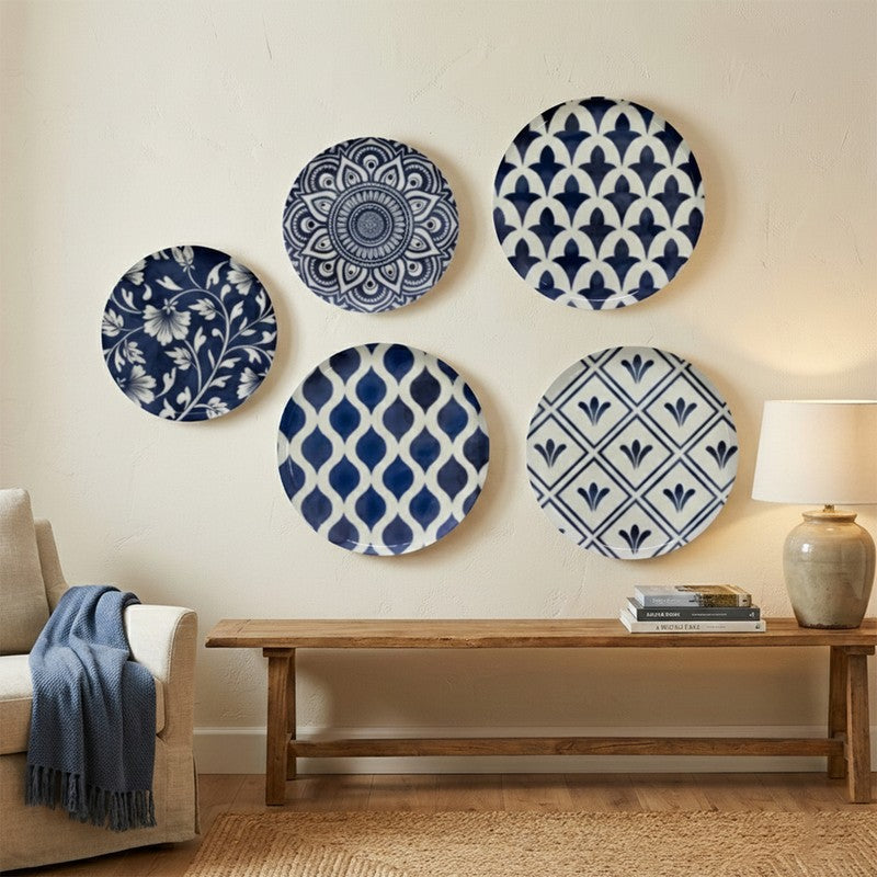 Indigo Rhythm Metal Wall Plates - Set Of Five media 3