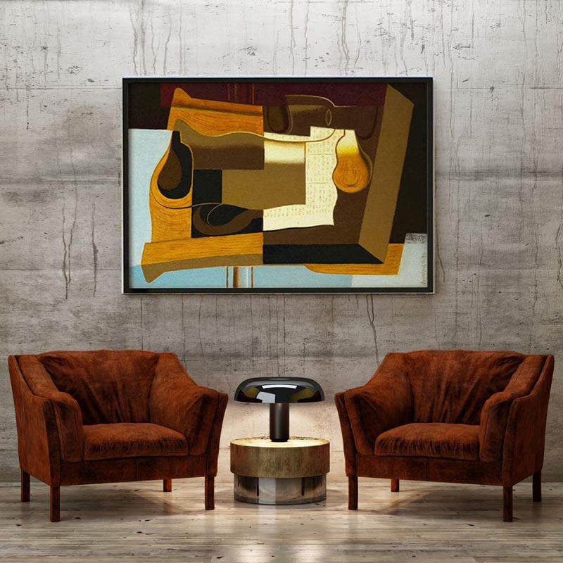 Le Broc Canvas Painting By Juan Gris - Black Frame media 4