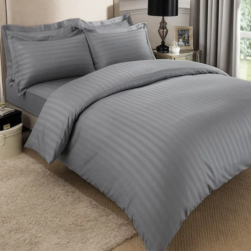 PureLine Cotton Bedsheet (Grey) - 600 TC media 4