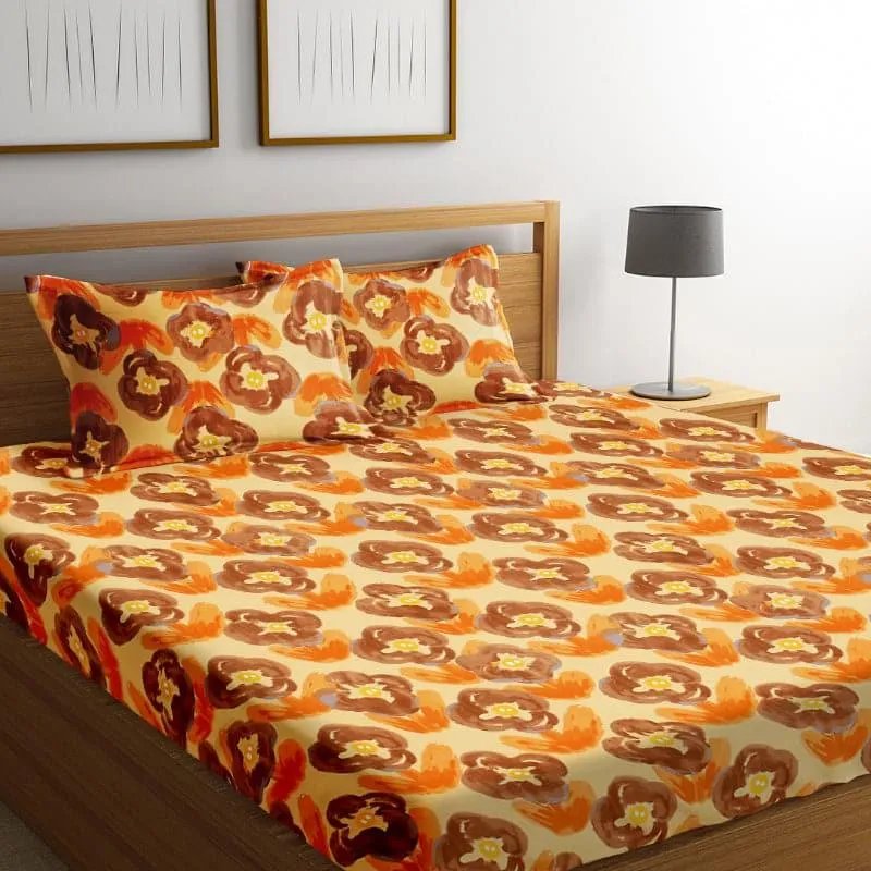 Reika Printed Microfiber Bedsheet Old - 130 GSM media 3