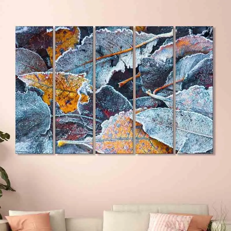 Leafy Bunch Wall Art - Five Piece Set media 1