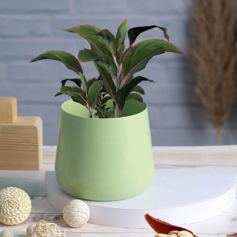 Melva Handcrafted Planter - Green media 6