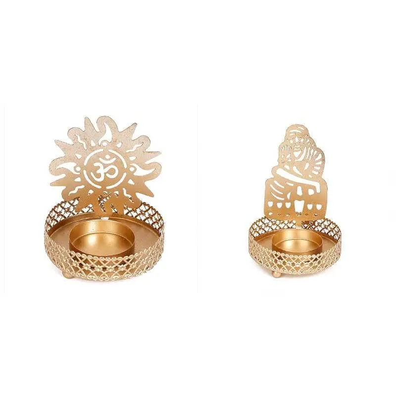Om Sai Baba Tealight Candle Holder - Set Of Two media 4