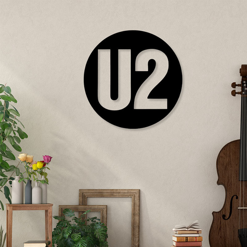 U2 Black Iron Wall Accent