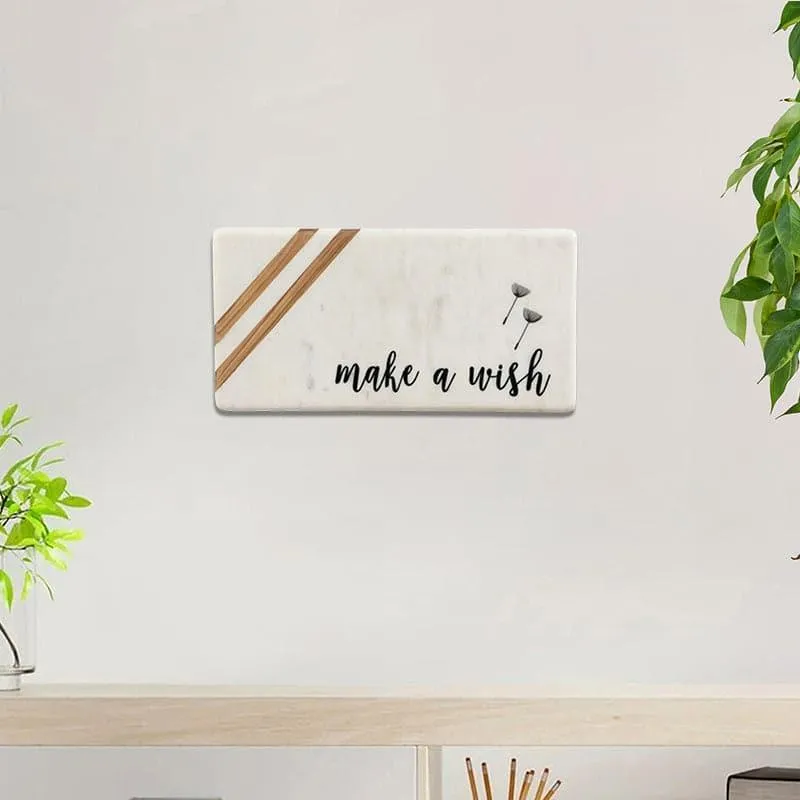 Make A Wish Marble Printed Wall Accent media 1