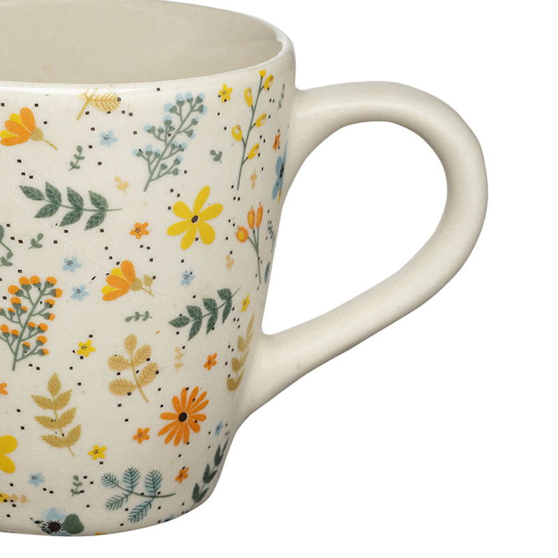 Peony Ceramic Tea Cup (220 mL Each) - Set Of Six media 5