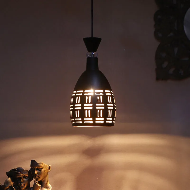 Carvera Iron Ceiling Lamp - Black & Gold media 3