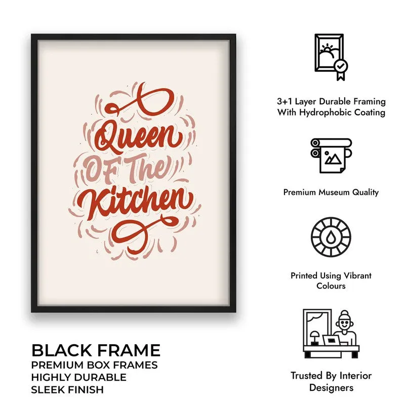 KitchenQueen Archival Canvas Wall Art - Black media 9