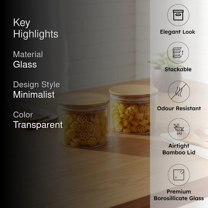 Holdy Glass Jar (300 mL Each) - Set Of Two media 2